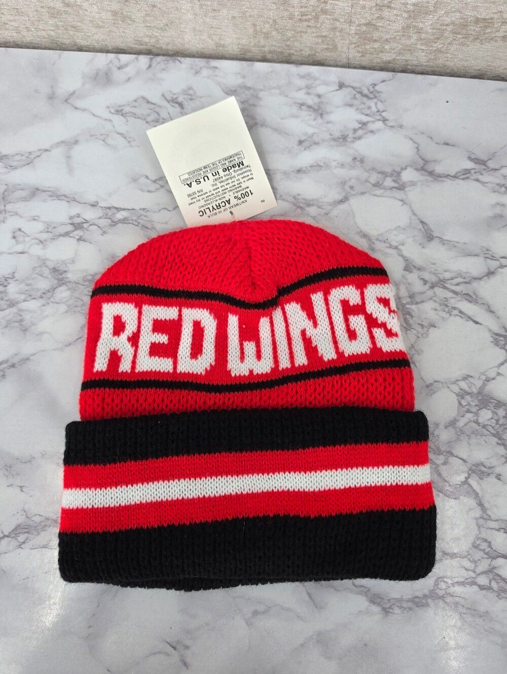 Detroit Red Wings NHL Beanie Hat Cap Tobbagan Vintage